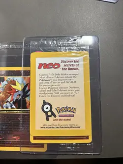 Pokemon Entei Black Star Promo #34 Sealed 2001 Reverse Holo - Image 1