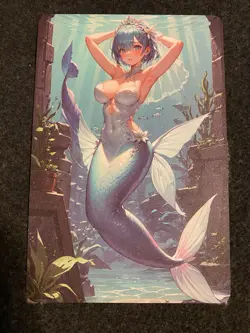 Matchmaker Spicy Waifu NSFW A5 Size Card Board Ram Zero Mermaid Blue - Image 1