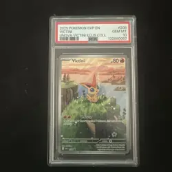 PSA 10 2025 Pokemon TCG SVP 208 Victini Graded Illustration Rare Promo Gem Mint - Image 2