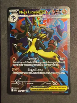 Pokemon TCG Mega Lucario ex 160/132 - Mega Evolution - Full Art Ultra Rare - NM - Image 1