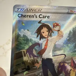 Cheren's Care Ultra Rare Crown Zenith: Galarian Gallery GG58/GG70 Pokemon Nm Min - Image 3