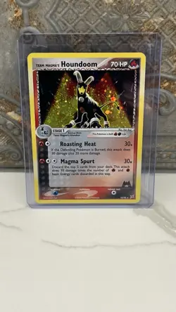 Pokemon Team Magma's Houndoom 10/95 EX Team Magma vs Team Aqua Holo Rare - Image 1