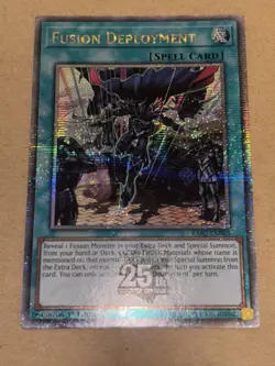 Fusion Deployment RA02-EN065 Quarter Century Secret Rare YuGiOh! NM - Image 1