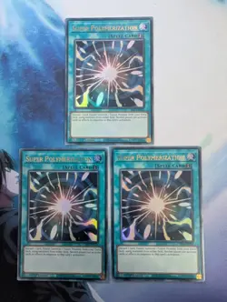 YuGiOh! Super Polymerization CH01-EN033 Ultra Rare x3 PLAYSET 1st Ed - Image 1