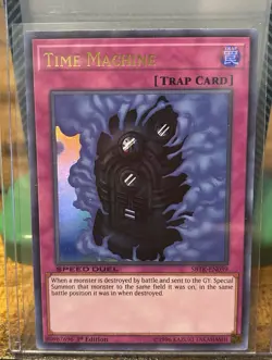 YUGIOH TIME MACHINE SBTK-EN039 ULTRA 1ST ED NM SPEED DUEL - Image 1