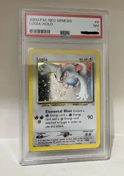 Lugia Pokemon TCG Neo Genesis 2000 Holo Rare Card PSA 7 9/111 - Image 1