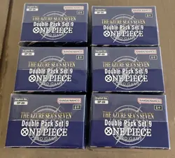 Lot Of 6 NEW ONE PIECE TCG Double Pack Set 9 The Azure Sea's Seven FAST SHIP - Image 3