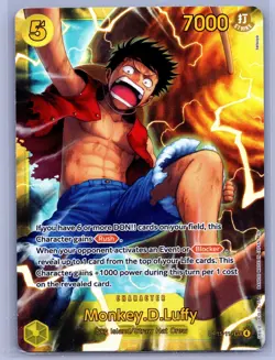 Monkey.D.Luffy OP15-119 One Piece Secret Rare Adventure on Kami's Island NM - Image 1