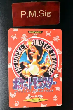 Charizard Trainer No. 000 Town Map Carddass Vending 1996 Japanese Pokemon Card - Image 1