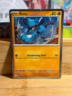 RIOLU 076/132 Mega Evolutions Cosmos Holo Common Promo Pokemon TCG NM - Image 1