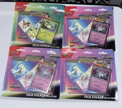 (4) Pokemon Prismatic Evolutions Tech Sticker Collections *Sealed* Sylveon - Image 1