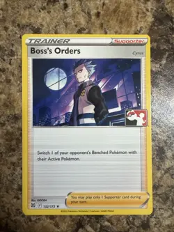 Boss’s Orders Cyrus 132/172 Playable Prize Pack Pokemon Trainer NM - Image 1