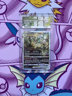 Pokemon TCG - Leafeon VSTAR GG35/GG70 - Crown Zenith - Graded - ACE 10 - Image 1