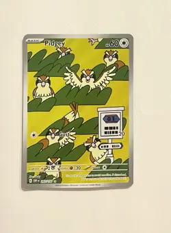 Pokemon Pidgey Illustration Rare 207/197 SV03 Obsidian Flames Basic English 60HP - Image 1