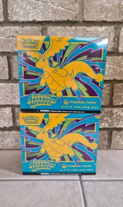 2x Pokemon Ascended Heroes Elite Trainer Box ETB Pokemon Center Edition - Image 1