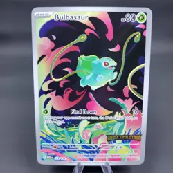 Pokemon TCG Bulbasaur 133/132 Mega Evolution Stamped Promo Near Mint Holo - Image 1
