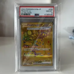 PSA 10 Pikachu UR Ultra Rare 136/106 sv8 Super Erectric Breaker Japanese Pokemon - Image 1