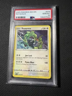 2025 POKEMON M24 EN-MCDONALD'S COLLECTION #014 RAYQUAZA PSA 10 - Image 1