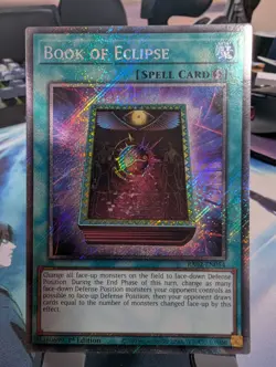 YuGiOh! Book of Eclipse RA02-EN054 Platinum Rare 1st Ed - Image 1