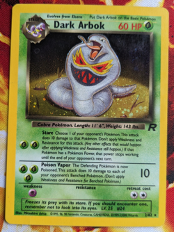 Dark Arbok 2/82 Team Rocket Holo Rare Pokemon Card MP - Image 1