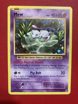 Mew 53/108 XY Evolutions Holo Pokemon Card TCG - Image 2