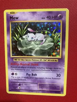 Mew 53/108 XY Evolutions Holo Pokemon Card TCG - Image 4