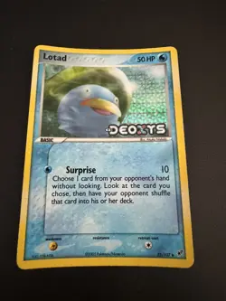 POKEMON TCG LOTAD 35/107 EX DEOXYS UNCOMMON STAMPED REVERSE FOIL!! - Image 1