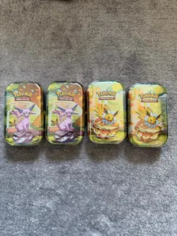 Pokemon TCG Prismatic Evolutions Mini Tins x4 - Brand new and Sealed - Image 1