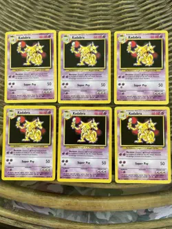 pokemon cards 2000 base set lot abra 43/102 kadabra 32/102 drowzee 49/102 - Image 3