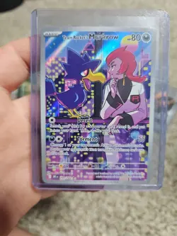 Team Rocket’s Murkrow Pokemon Destined Rivals 200/182 Illustration Rare (IR) NM - Image 1