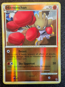 Pokemon TCG Hitmonchan HS-Undaunted 51/90 Reverse Holo Common - Image 1