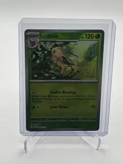Leafeon (Poke Ball Pattern) 005/131 SV: Prismatic Evolutions Holo Pokemon (NM) - Image 1