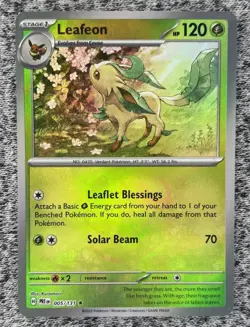 Leafeon (Master Ball Pattern) 005/131 Sv: Prismatic Evolutions Pokemon TCG NM - Image 1