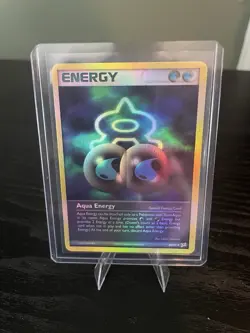 Pokemon Aqua Energy 86/95 EX Team Magma vs Team Aqua Reverse Holo LP or Better - Image 1