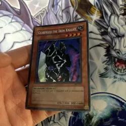 (EF) 2002 Yu-Gi-Oh! Gearfried the Iron Knight BPT-012 Tin Holo Raw LP - Image 2