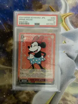 2023 Weiss Schwarz Disney 100 Japan Minnie Mouse #062 PSA 10 Gem Mint - Image 1