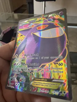 Pokemon TCG XY Phantom Forces Gengar EX Full Art Ultra Rare Card 114/119 - Image 3