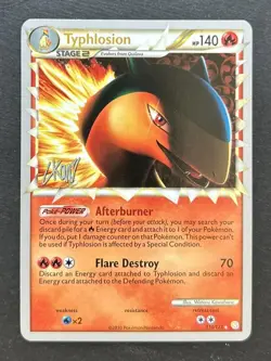 Typhlosion 110/123 Non Holo World Championship 2011 Pokemon Card - Image 1