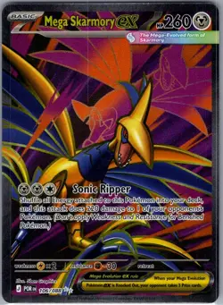 Mega Skarmory ex 106/088 ME03: Perfect Order - Pokemon Card - NM - Image 1