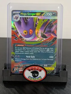 Pokemon Card 2025 MEGA GENGAR EX Double Rare 056/094 Phantasmal Flames NM/M - Image 1