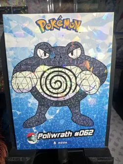 Poliwrath #62 - Cracked Ice Holo - Crystal Collection 2024 - Pokemon Card - Image 1