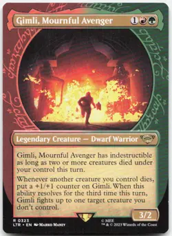 Gimli, Mournful Avenger (Showcase) *Non-Foil* LTR 323 NM - Image 1