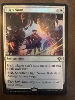 High Noon : MTG *FOIL* Outlaws of Thunder Junction OTJ #0015 / NM - Image 1