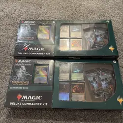 2 MTG Magic The Gathering Lord of the Rings Deluxe Commander Kit Elven Council - Image 1