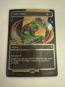 Super Combo (Borderless) (Surge Foil) CommanderTeenage Mutant Ninja Turtles Foil - Image 1
