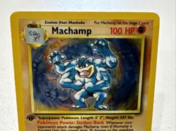 Pokemon TCG Machamp Holo Rare 1st Edition LP-MP - Image 5