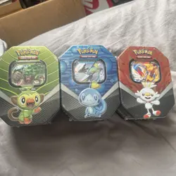 Pokemon Galar Partners Tin Set Sealed Inteleon V Cinderace V Rillaboom V - Image 1