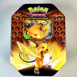 Pokemon TCG Hidden Fates Raichu GX Tin Factory Sealed Brand New 820650804816 - Image 1