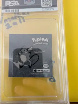 Pokemon 1999 Raichu Artbox Series 1 Prism Sticker #PR40 PSA 8 - Image 4