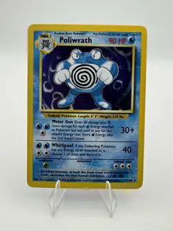 Poliwrath Unlimited Holo Rare Pokemon TCG Base Set 13/102 - HP - Image 1